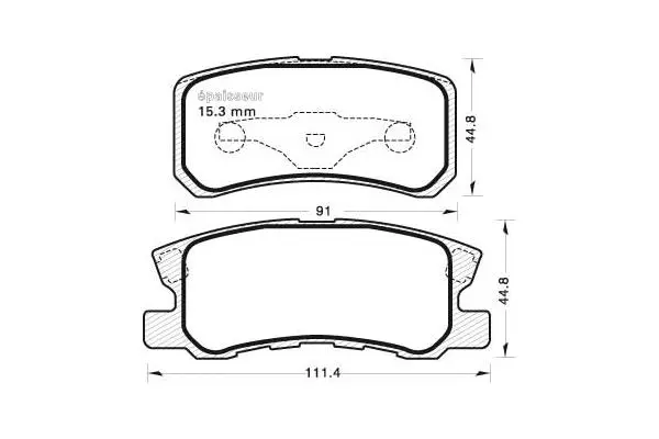 Brake Pad Set, disc brake (652)