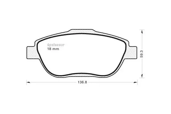Brake Pad Set, disc brake (1112)