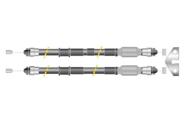 Cable Pull, parking brake (CF6252)