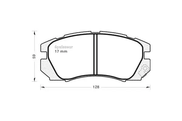 Brake Pad Set, disc brake (486)