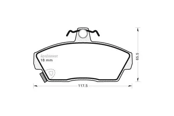 Brake Pad Set, disc brake (294)