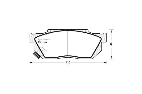 Brake Pad Set, disc brake (252)