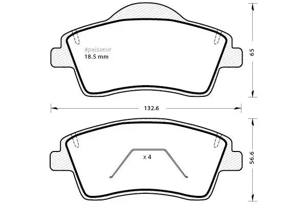 Brake Pad Set, disc brake (1327)