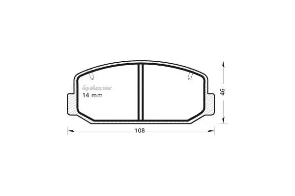 Brake Pad Set, disc brake (273)