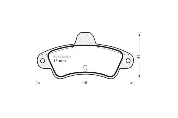 Brake Pad Set, disc brake (329)