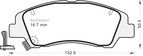 Brake Pad Set, disc brake (1414)