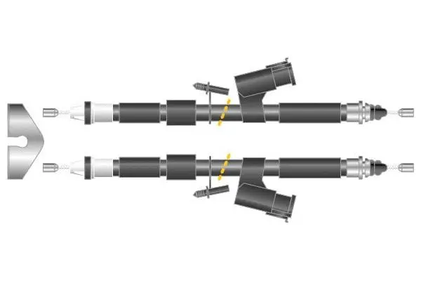 Cable Pull, parking brake (CF6283)