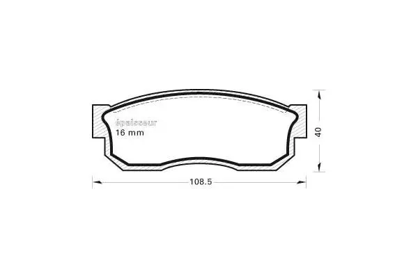 Brake Pad Set, disc brake (238)