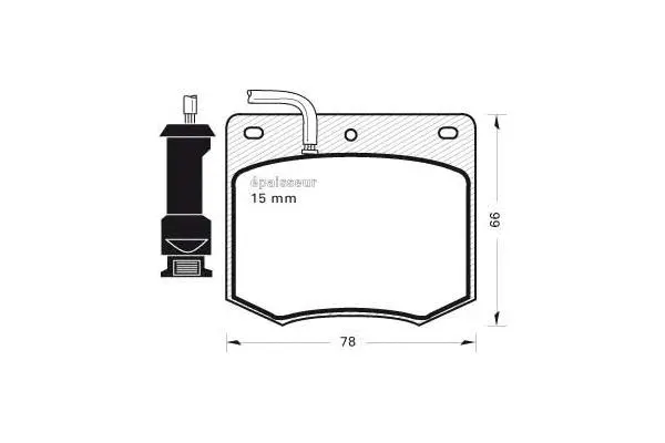Brake Pad Set, disc brake (173)