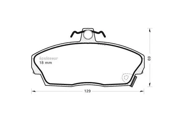 Brake Pad Set, disc brake (303)