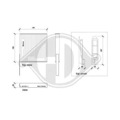 Filter, cabin air (DCI0123-1)