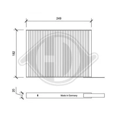 Filter, cabin air (DCI1182)