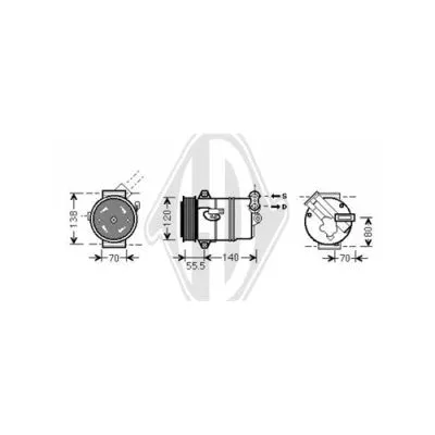 Compressor, air conditioning (DCK1427)