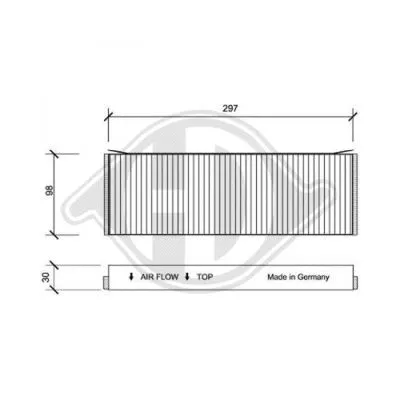Filter, cabin air (DCI0120S)