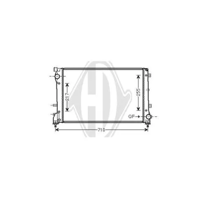 Radiator, engine cooling (DCM2003)