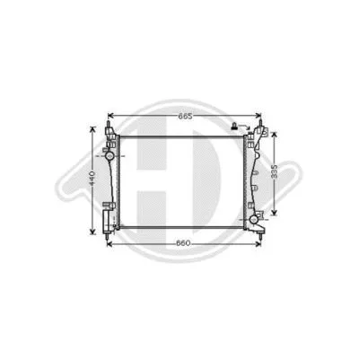Radiator, engine cooling (DCM1984)