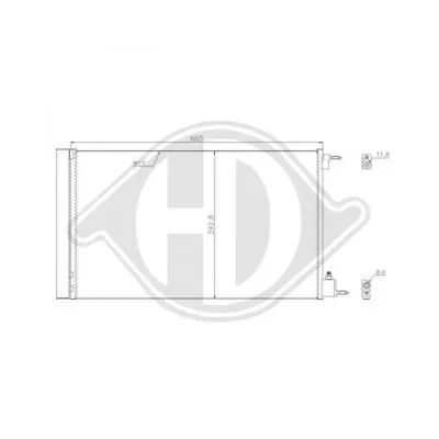 Condenser, air conditioning (DCC1736)