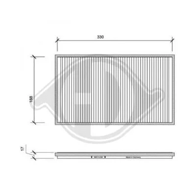 Filter, cabin air (DCI1002)