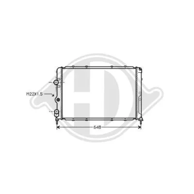 Radiator, engine cooling (8129214)
