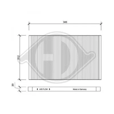 Filter, cabin air (DCI0028)