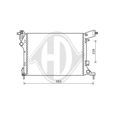 Radiator, engine cooling (DCM2009)