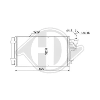 Condenser, air conditioning (DCC1933)