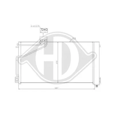 Condenser, air conditioning (DCC1687)