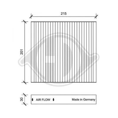 Filter, cabin air (DCI1109)