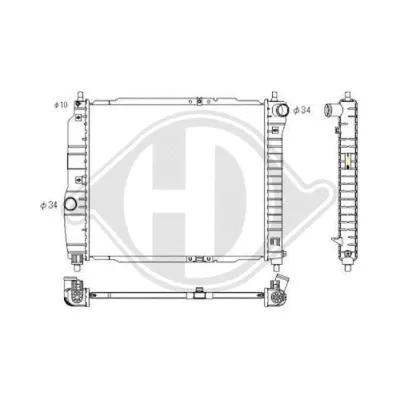 Radiator, engine cooling (DCM3599)