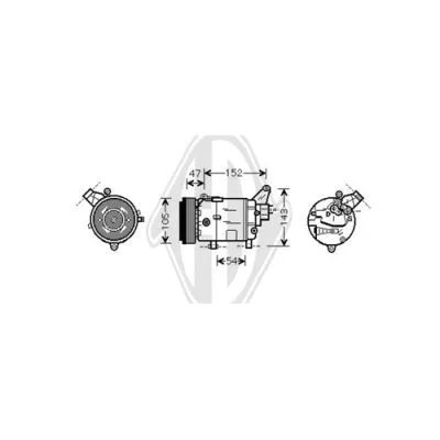Compressor, air conditioning (DCK1088)