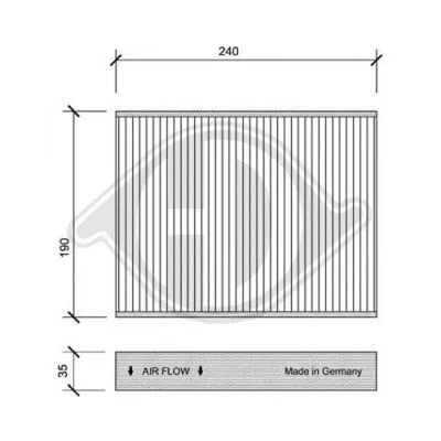 Filter, cabin air (DCI1074)