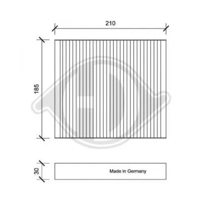 Filter, cabin air (DCI0146)