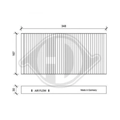Filter, cabin air (DCI0041)