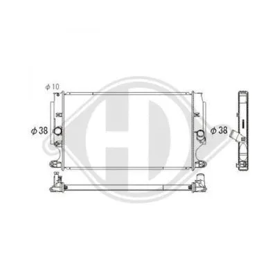 Radiator, engine cooling (DCM3289)