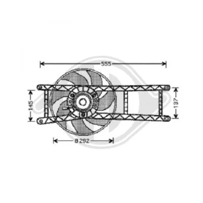 Fan, engine cooling (3434001)