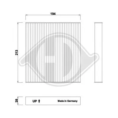 Filter, cabin air (DCI0275)