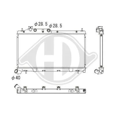 Radiator, engine cooling (DCM3053)