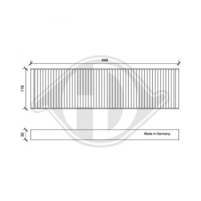 Filter, cabin air (DCI0165)