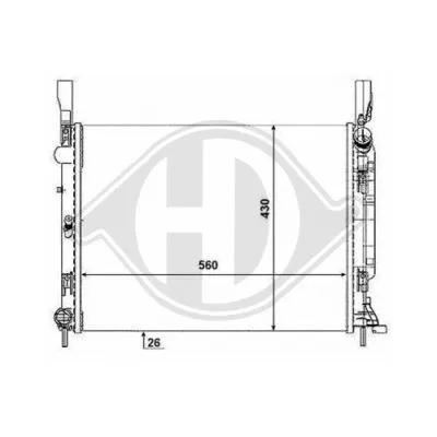 Radiator, engine cooling (8441465)