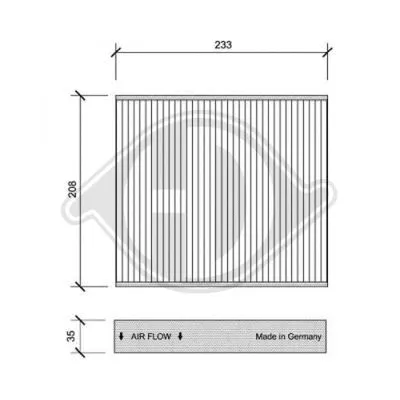 Filter, cabin air (DCI1126)