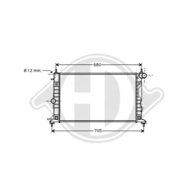 Radiator, engine cooling (8182405)