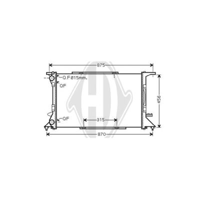 Radiator, engine cooling (DCM1494)
