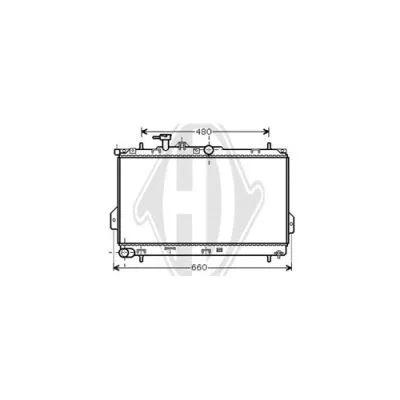 Radiator, engine cooling (DCM3662)