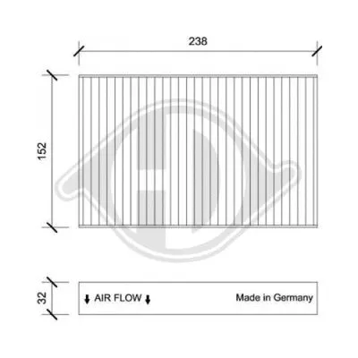 Filter, cabin air (DCI1209)