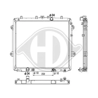 Radiator, engine cooling (DCM3341)
