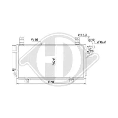 Condenser, air conditioning (DCC1680)
