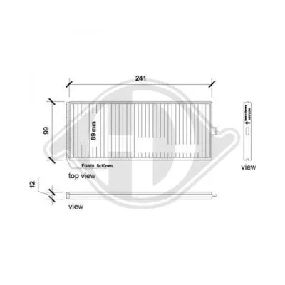 Filter, cabin air (DCI0217S)
