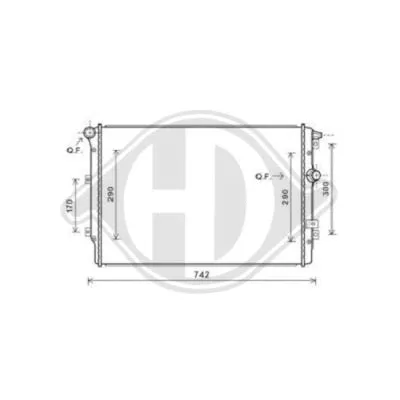 Radiator, engine cooling (DCM3468)