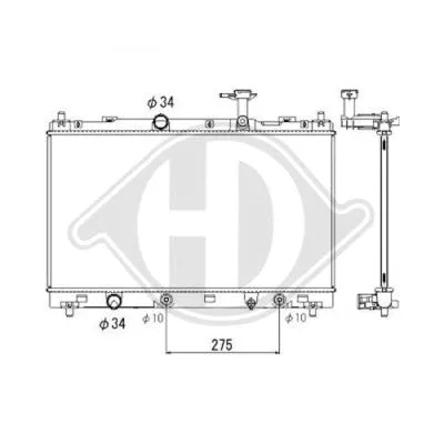 Radiator, engine cooling (DCM3918)