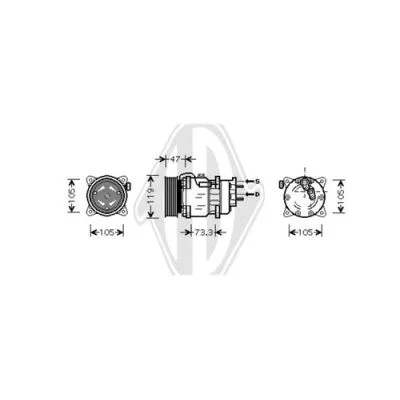 Compressor, air conditioning (DCK1443)